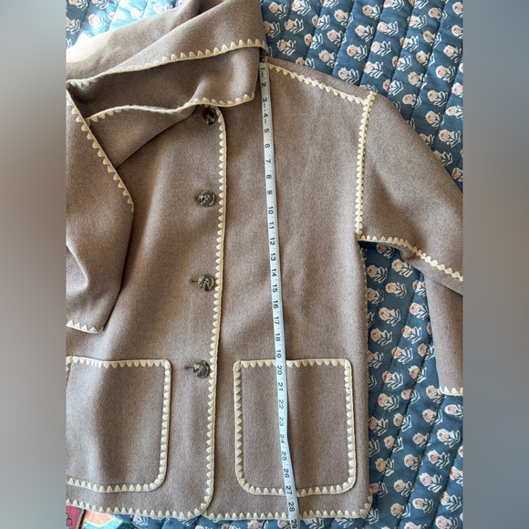 NWT Quince Double-Faced Merino Wool Scarf Coat - Heather Gray - Size XS - Picture 11 of 13